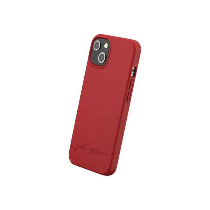 3571211463894-Just Green - coque de protection pour Iphone 13 - rouge-Arrière-2