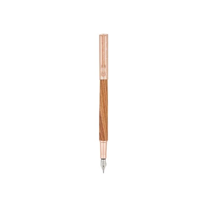 3664447130552-Oberthur Mimizan - Stylo plume - bois de rose-Angle gauche-0