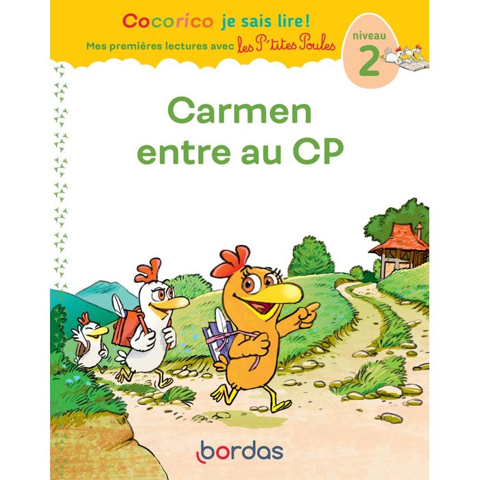 9782047358597-Carmen entre au CP - Cocorico je sais lire ! Mes premières lectures avec Les P'tites Poules--0