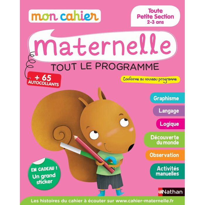 9782091893990-Mon cahier maternelle - Toute Petite Section 2-3 ans--0