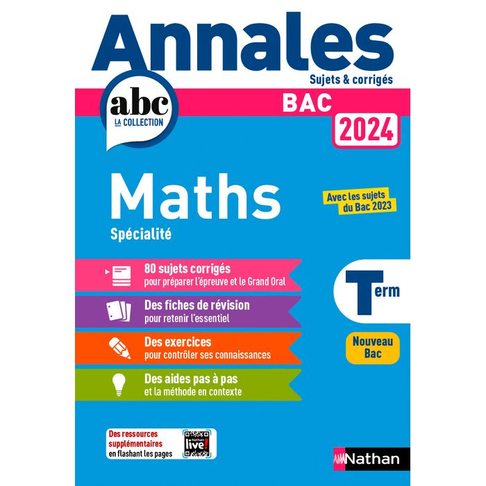 9782095023584-Annales Bac Maths Terminale 2024 - Corrigé--0