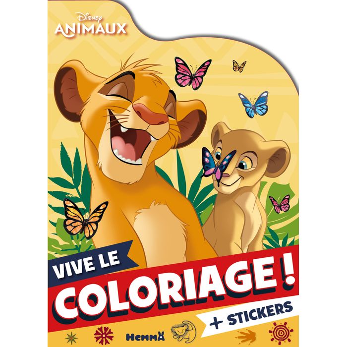 9782508056017-DISNEY ANIMAUX - VIVE LE COLORIAGE ! (SIMBA ET NALA)--0