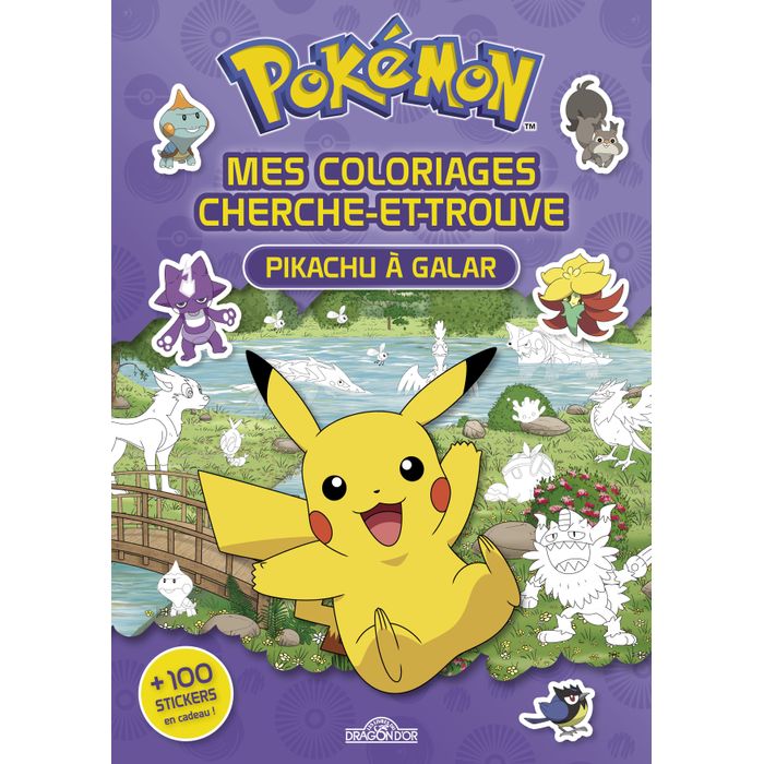 9782821214590-Pokemon Pikachu à Galar Mes Coloriages Cherche et Trouve--0