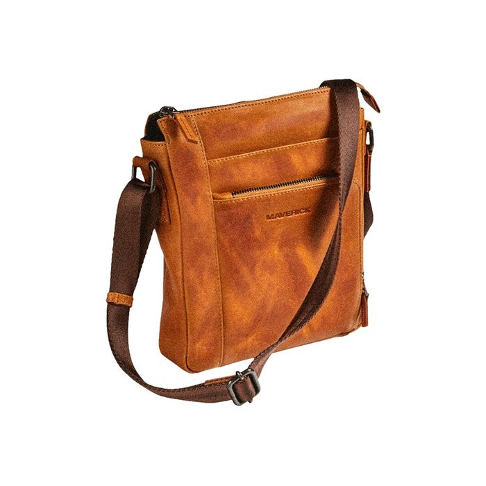 5413082194980-Maverick New Men - Sac bandoulière en cuir-Angle gauche-0