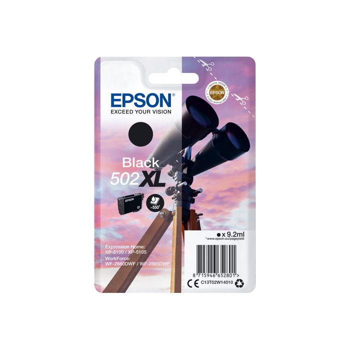 8715946652818-Epson 502XL Jumelles - noir - cartouche d'encre originale-Avant-1