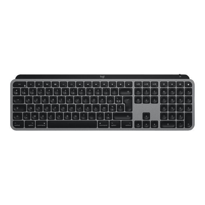 5099206090408-Logitech MX Keys pour Mac - clavier sans fil Azerty - gris-Avant-0