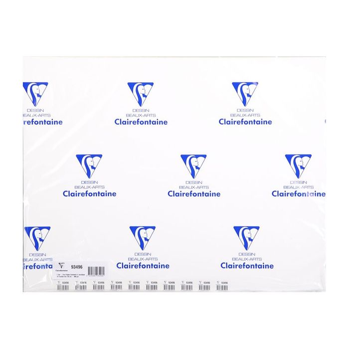 3663619064398-Clairefontaine Acrylic - Papier à dessin - 50 x 65 cm - blanc-Avant-0