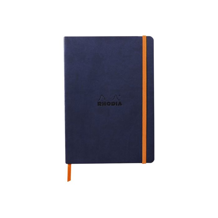 3037921174449-RHODIA Rhodiarama - Carnet souple A5 - 160 pages - pointillés - bleu nuit-Avant-0