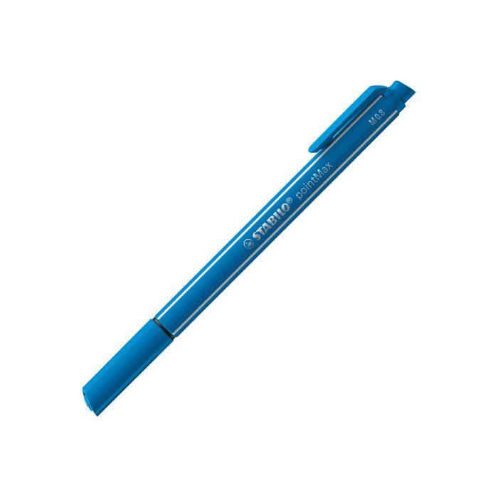 4006381581370-STABILO pointMax - Feutre d'écriture - pointe moyenne - bleu clair-Avant-0