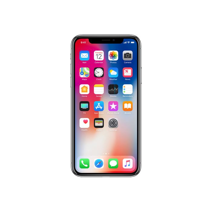 3701083037477-Apple iPhone X - Smartphone reconditionné grade B (Bon état) - 4G - 256 Go - gris sidéral-Avant-0