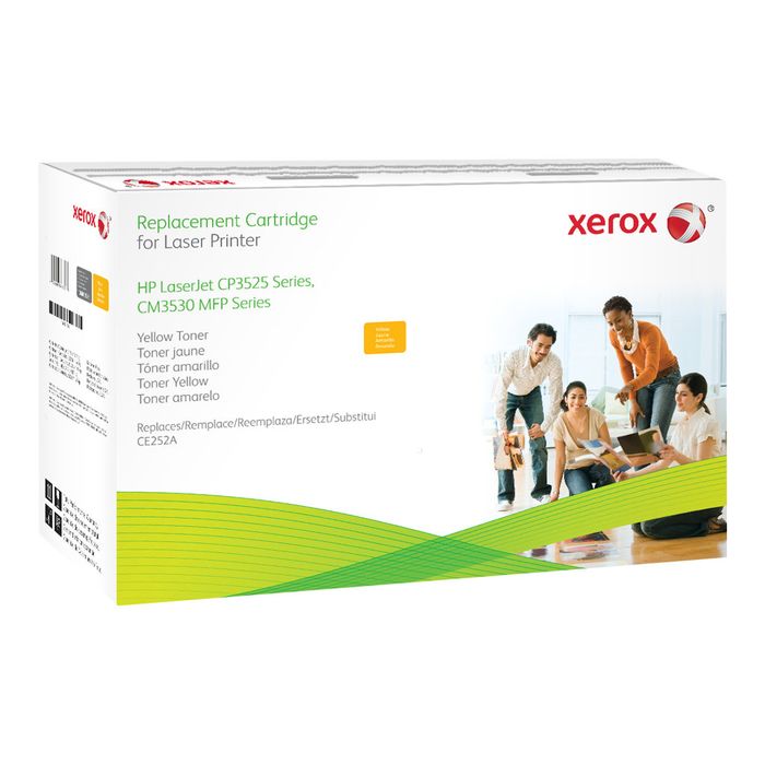 095205848557-Xerox HP Colour LaserJet CM3530 MFP - jaune - cartouche de toner (alternative pour : HP CE2-Angle gauche-1