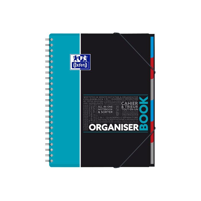 3020120056616-Oxford Etudiants - Cahier trieur Organiserbook A4+ (24 x 29,7 cm) - 180 pages - petits carreaux (5x5 mm) - disponible dans-Avant-3