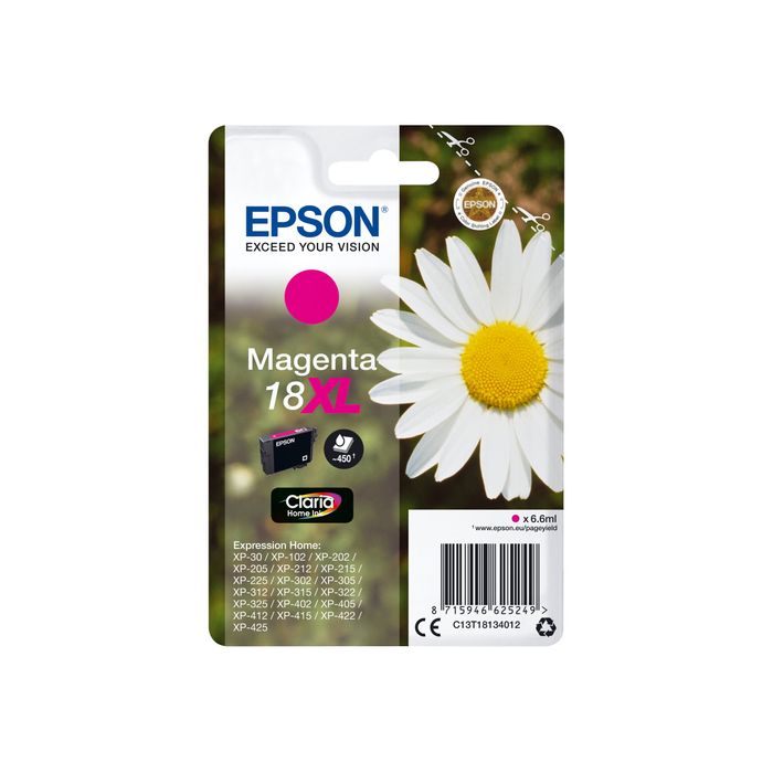 8715946518107-Epson 18XL Pâquerette - magenta - cartouche d'encre originale-Avant-2