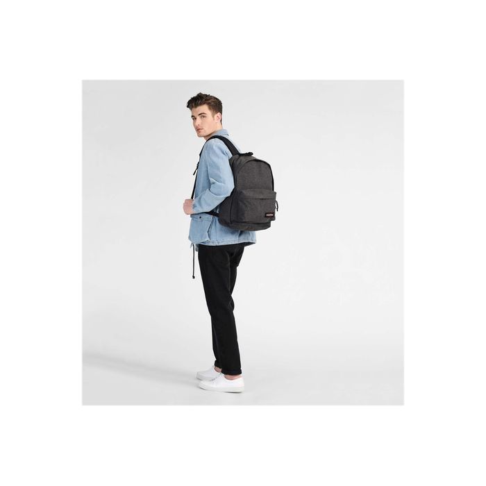 3000000271049-EASTPAK Out Of Office - Sac à dos black denim avec compartiment pour ordinateur portable-Angle gauche-4