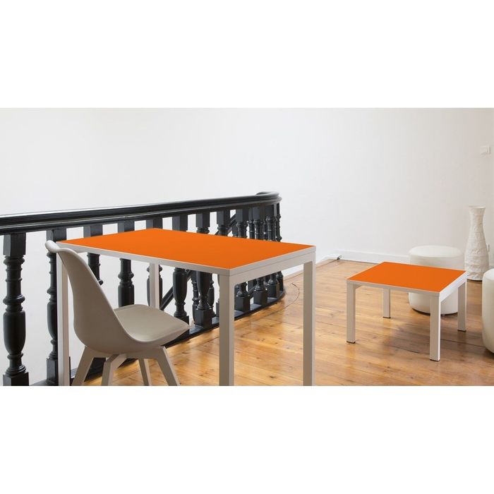 3660141251869-Bureau compact EASYDESK - L114 x P60 cm - Orange--2