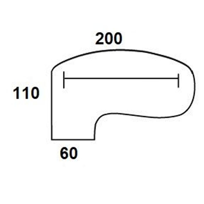 2012348121550-Bureau compact manager retour à gauche IDRA - 200 cm - Pied alu - Hêtre (Pieds de renfort obligatoire à rajou--4