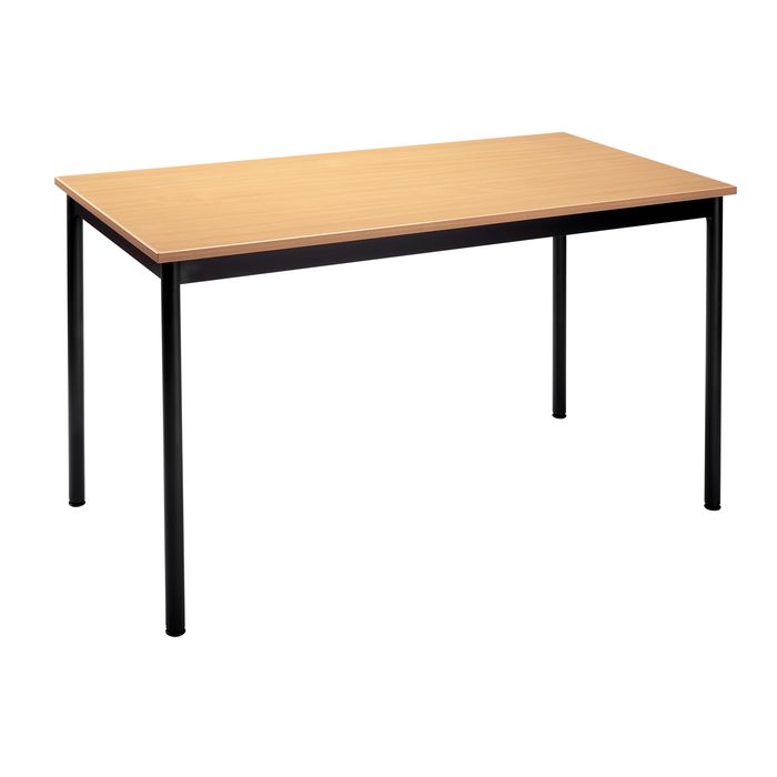 3700245503850-Table modulaire rectangulaire - L120 x H74 x P60 cm - imitation hêtre--0