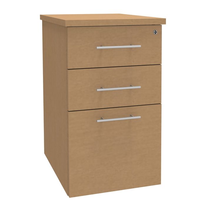 0404000124665-Caisson bout de bureau EXPRIM/URBAN/LOFTER - L47 x P60 cm - imitation Hêtre--0