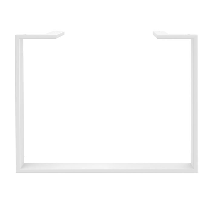 3253310167537-Bureau URBAN Manager - L180 x P100 x H72,5 cm - pieds blanc - plateau imitation chêne clair--2