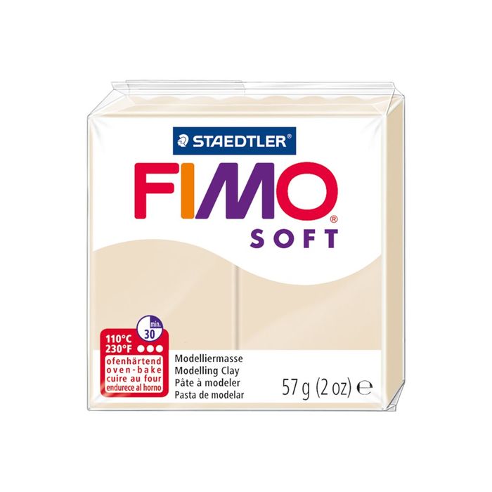 4006608809812-Pâte Fimo Soft  - Sahara - 57G-Angle droit-1