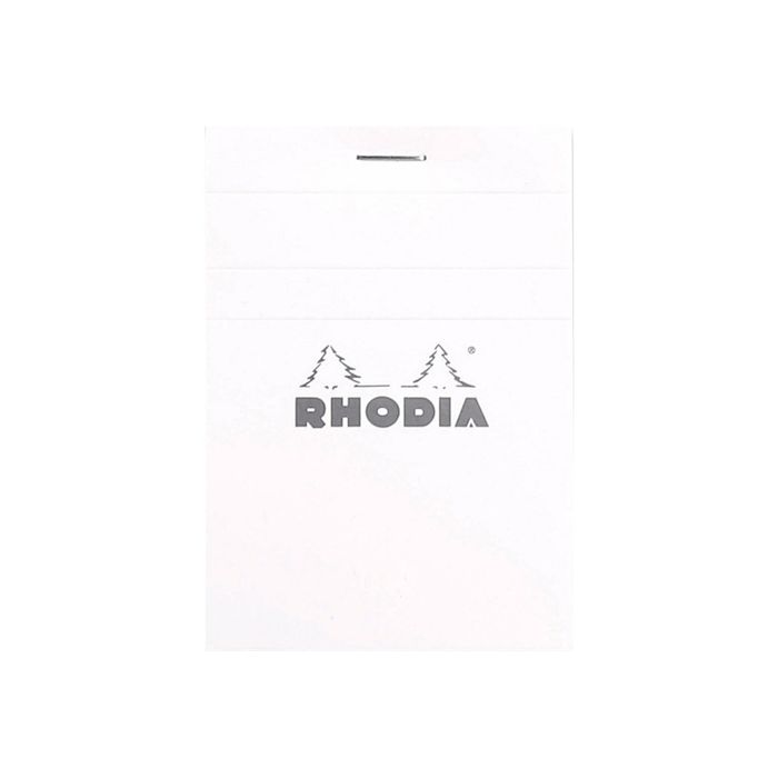 3037920112015-Rhodia - Bloc notes N°11 - A7 - 160 pages - petits carreaux - 80g - blanc-Avant-0