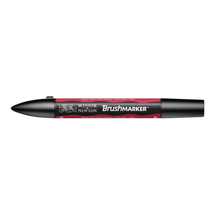 0884955042793-BrushMarker - Stylo pinceau et marqueur - baie rouge-Angle gauche-1