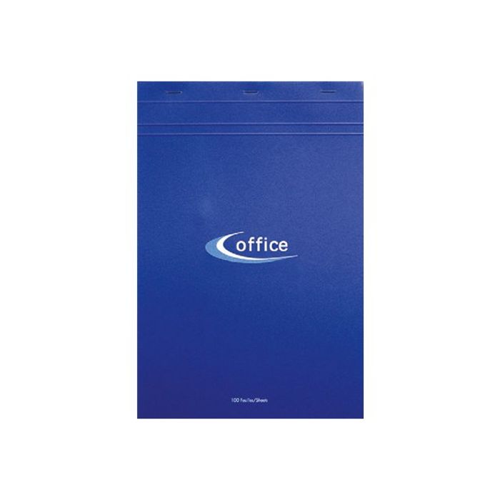 3210330158549-Clairefontaine Office - Bloc notes - A4 - 100 feuilles - petits carreaux (5x5 cm) - bleu-Avant-0