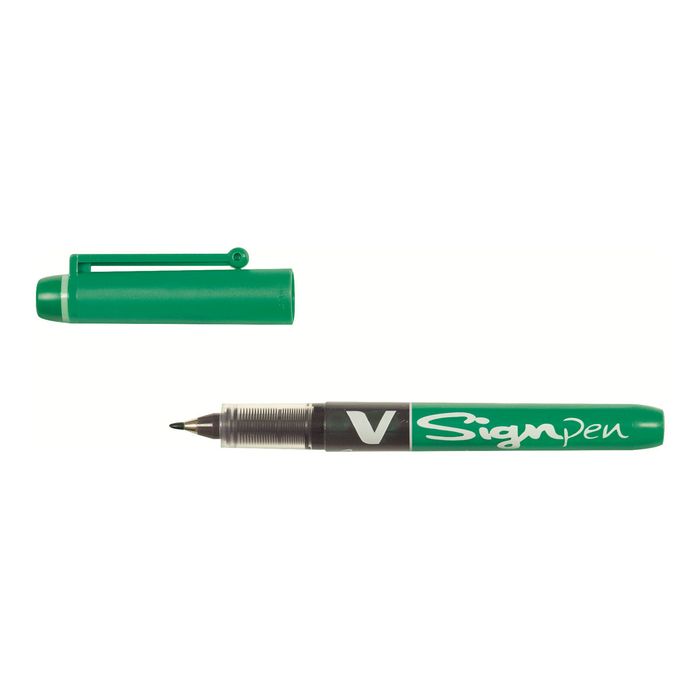 4902505143687-Pilot V Sign Pen - Feutre fin - vert-Angle gauche-1