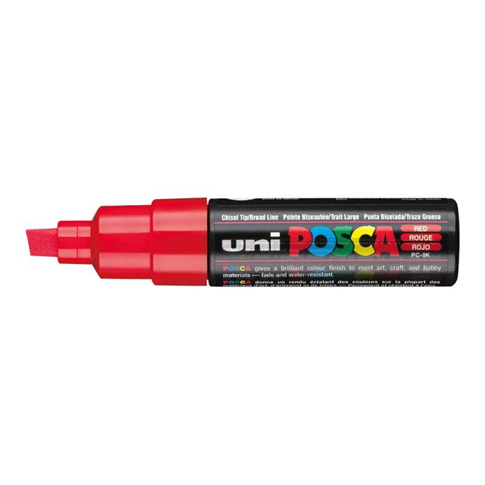 4902778916476-Posca - Marqueur peinture pointe large - rouge-Angle gauche-0