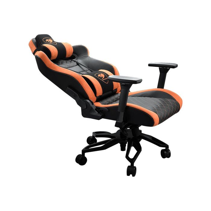 4715302442934-Fauteuil gamer ARMOR Titan Pro - accoudoirs réglables - appui-tête amovible - noir et ora-Angle gauche-3