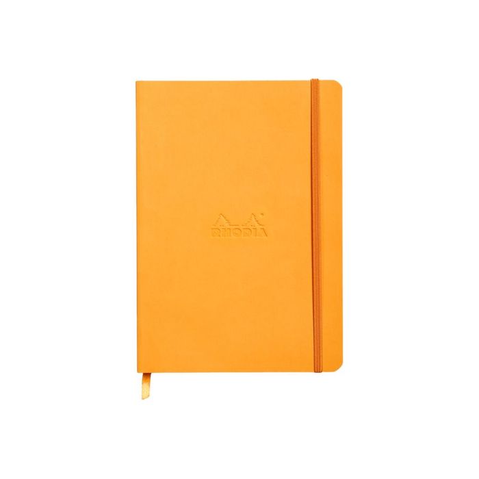 3037921174159-RHODIA Rhodiarama - Carnet souple A5 - 160 pages - ligné - orange-Avant-0