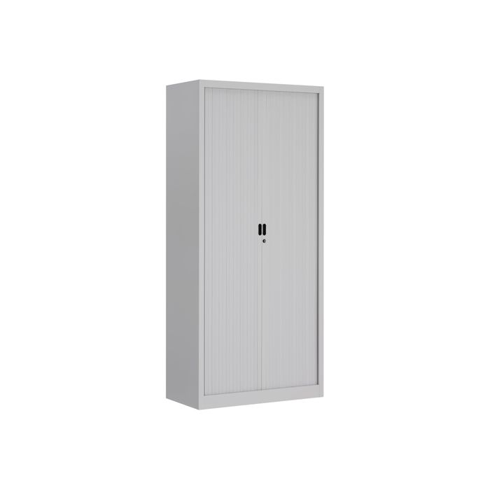 3219095501041-Armoire haute monobloc Class 900 - 180 x 90 x 43 cm - gris-Angle gauche-0