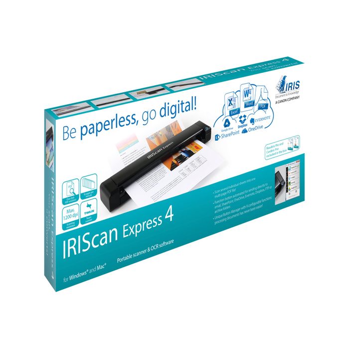 5420079900028-IRIScan Express 4 - scanner de document A4 - portable - USB-Angle gauche-7