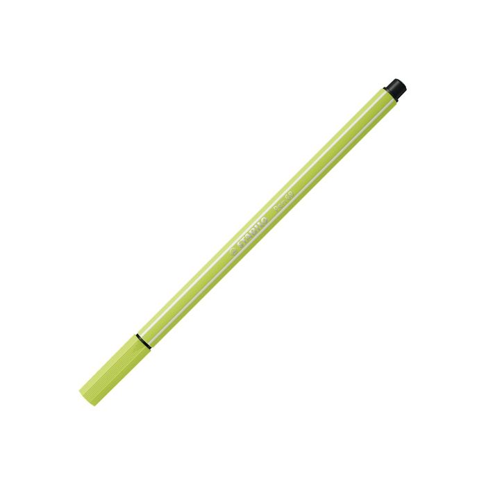 4006381578783-STABILO Pen 68 - Feutre pointe moyenne - citron vert-Angle gauche-0