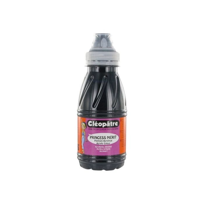 3134725001510-Cléopâtre Princess - Peinture - acrylique - noir - 250 ml-Avant-0