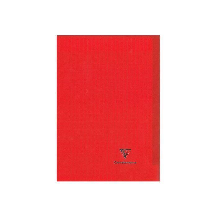 3037929814040-Clairefontaine Koverbook - Cahier polypro 24 x 32 cm - 96 pages - grands carreaux (Seyes) - rouge-Avant-0