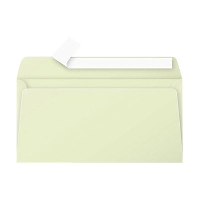 3329680554755-Pollen - 20 Enveloppes - 110 x 220 mm - 120 g/m² - vert bourgeon-Avant-0