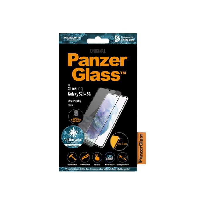 5711724072574-PanzerGlass Case Friendly - Protection d'écran - verre trempé pour Galaxy S21+ 5G - transparent-Avant-6