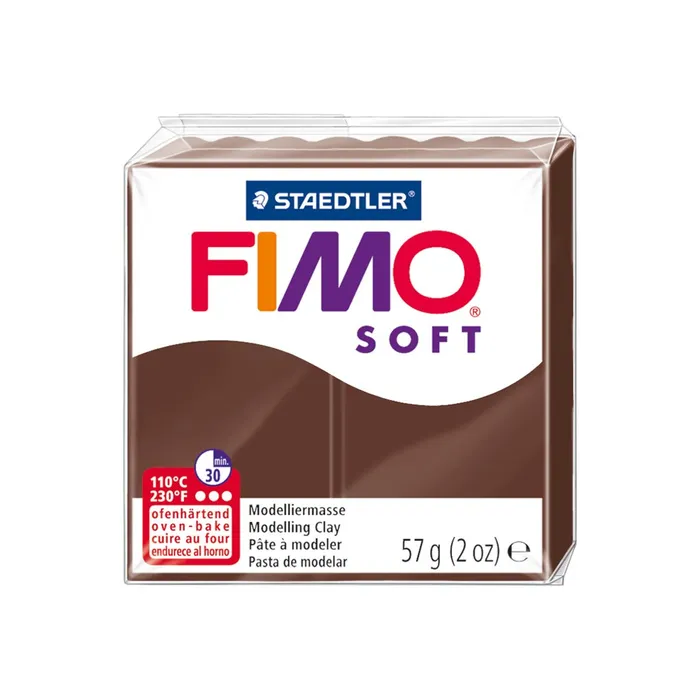 4006608809836-Pâte Fimo Soft  - Chocolat - 57G-Angle droit-1