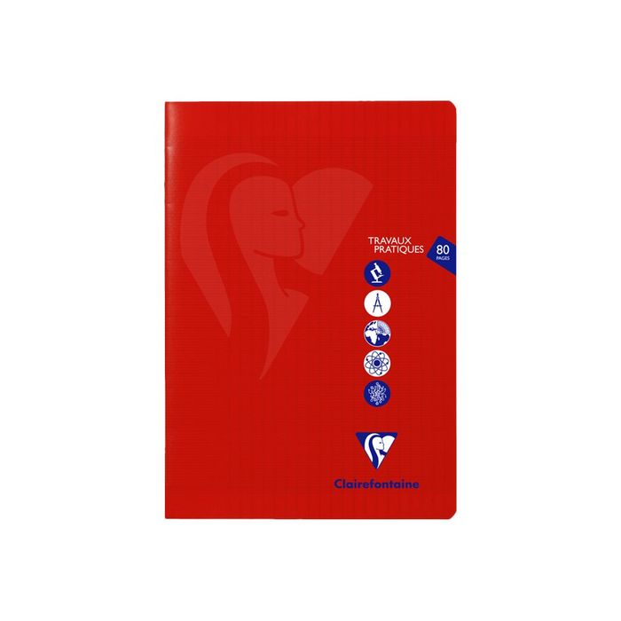 3329683031673-Clairefontaine Mimesys - Cahier polypro de travaux pratiques (TP) - A4 (21x29,7 cm) - 80 pages - grands carreaux (Seyes)/uni - disponible dans-Avant-1