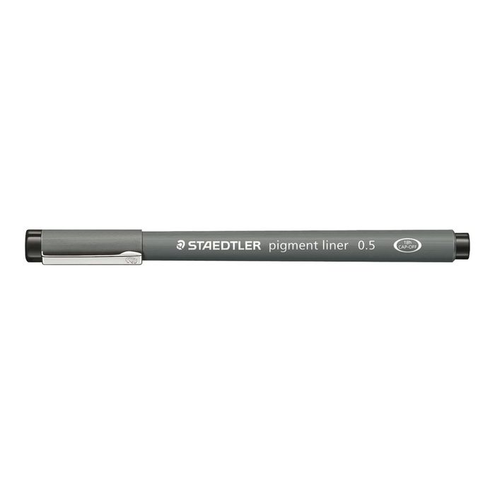 4007817036624-STAEDTLER pigment liner - Feutre fin - 0.5 mm - vert-Angle gauche-0