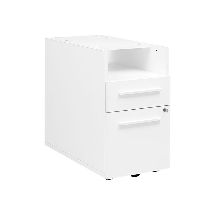 3483600671424-Caisson bout de bureau Yes! - L42XH71xP80 cm - blanc-Angle gauche-0