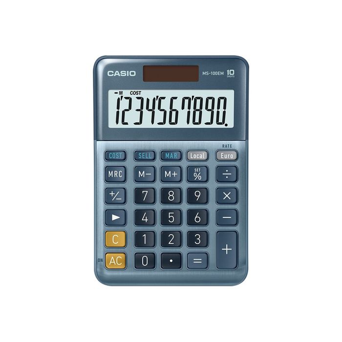 4549526609923-Casio MS-100EM - calculatrice de bureau-Avant-0