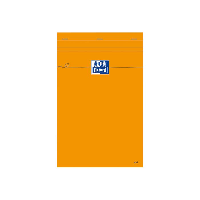 3020120815022-Oxford - Pack de 5 Blocs notes - A4 + - 160 pages - blanc - 80g - orange-Avant-0