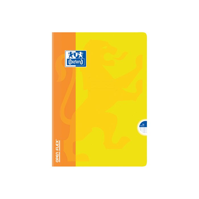 3020120109459-Oxford Openflex - Cahier polypro A4 (21x29,7 cm) - 96 pages - grands carreaux (Seyes) - disponible dans-Avant-7