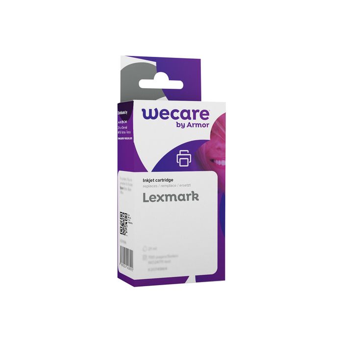 8715057011436-Cartouche compatible Lexmark 16 - noir - Wecare-Angle gauche-0