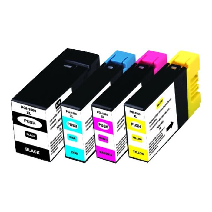 3584770881962-Cartouche compatible Canon PGI-1500XL - pack de 4 - noir, cyan, magenta, jaune - Uprint-Angle droit-1