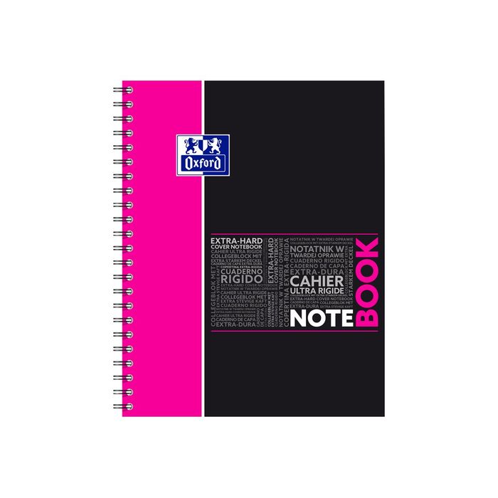 3020120056524-Oxford Etudiants - Cahier Notebook A4+ (24 x 29,7 cm) - 160 pages - grands carreaux (Seyes) - double spirale - disponible dans-Avant-1