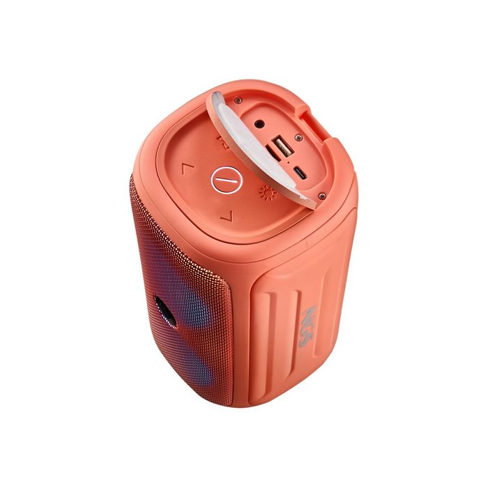 8435430622188-NGS Roller Beast - Mini enceinte sans fil - Bluetooth - 32 Watt - Corail-Haut-4