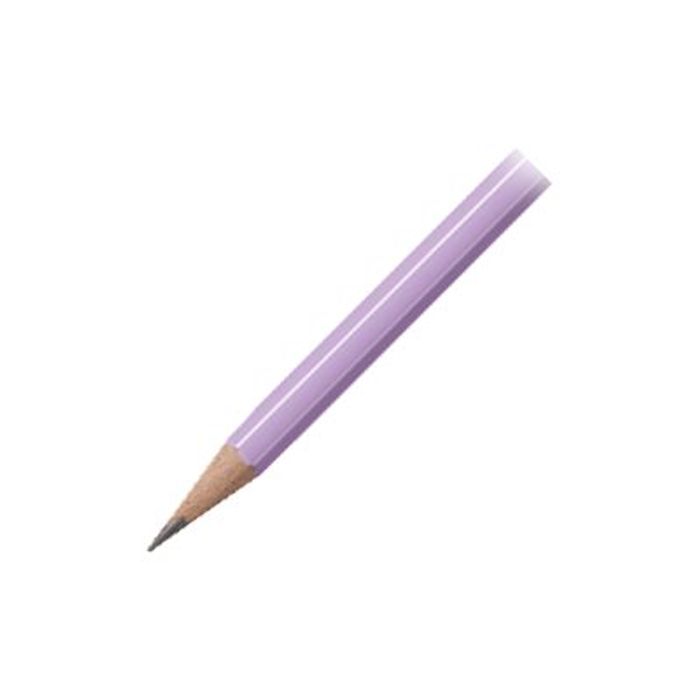 4006381553544-STABILO - Crayon à papier - HB - lilas pastel - embout gomme-Angle gauche-0